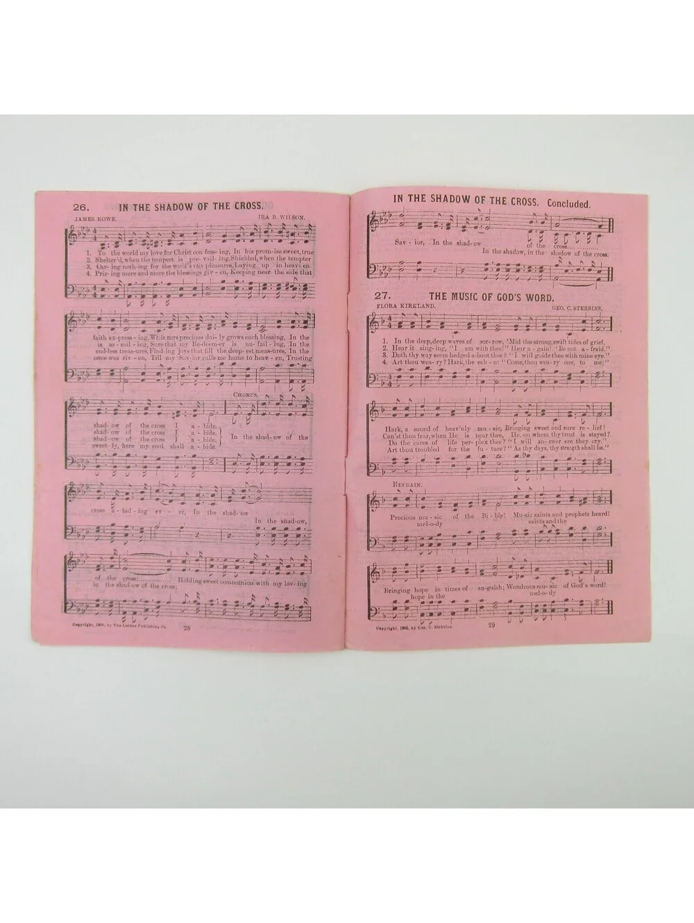 Sheet Music Sunday School Songs Lorenz Publishing Co Dayton Ohio Antique 1908
